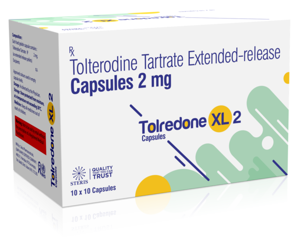 TOLREDONE XL 2 Tolterodine Tartrate Extended Release (2mg)Tolredone XL 2 contains Tolterodine Tartrate Extended Release (2mg), a medication used to treat overactive bladder symptoms like frequent urination, urgency, and incontinence. It works by relaxing bladder muscles, reducing urinary frequency and urgency. The extended-release formulation ensures gradual drug release for sustained efficacy. Common side effects may include dry mouth, constipation, and blurred vision. It's important to follow the prescribed dosage and consult a healthcare professional for any concerns. For further information:Email: info@sterispharma.com / contact@sterispharma.comCall/WhatsApp: 7877551268, 7849827488Order Now: https://www.sterisonline.com/product/tolredone-xl-2-134421