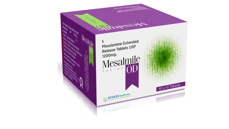 MESALMILE ODMesalamine PR (1200mg)Mesalmile OD is a medication containing Mesalamine PR (1200mg), which is a type of anti-inflammatory drug used to treat inflammatory bowel diseases such as ulcerative colitis and Crohn's disease. Mesalamine is also known as 5-aminosalicylic acid (5-ASA) and works by reducing inflammation in the digestive tract.Here are key points about Mesalmile OD (Mesalamine PR 1200mg):Anti-inflammatory Action: Mesalamine acts locally in the colon and rectum to reduce inflammation, thereby helping to relieve symptoms such as diarrhea, abdominal pain, and rectal bleeding associated with inflammatory bowel diseases.Maintenance Therapy: It is often used as a maintenance therapy to prevent flare-ups and maintain remission in patients with ulcerative colitis or Crohn's disease.Delayed-Release Formulation: The PR (prolonged-release) formulation of Mesalamine ensures that the medication is released slowly and steadily throughout the colon, optimizing its therapeutic effects.Safety Profile: Mesalamine is generally well-tolerated, with common side effects including nausea, headache, and abdominal discomfort. Serious side effects are rare but may include allergic reactions or kidney problems, especially at higher doses.Usage Guidance: Dosage and duration of treatment with Mesalmile OD should be determined by a healthcare professional based on the individual's condition and response to the medication.Mesalmile OD with Mesalamine PR (1200mg) is an important medication in the management of inflammatory bowel diseases, providing targeted relief and helping patients maintain a better quality of life. It is crucial to follow medical advice and monitoring while using this medication. For further information:Email: info@sterispharma.com / contact@sterispharma.comCall/WhatsApp: 7877551268, 7849827488ORDER Now: https://www.sterisonline.com/product/mesalmile-od-133782