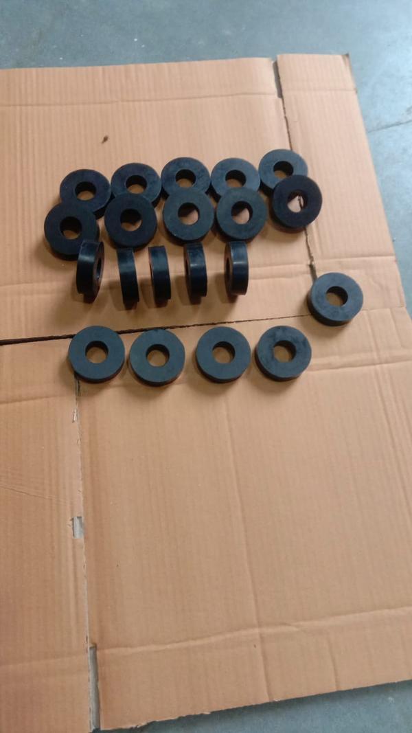 A buffer rubber pad for a VCB (Vacuum Circuit Breaker) mechanism serves as a shock absorber, reducing vibration and noise. It ensures smooth operation and longevity of the circuit breaker by cushioning the impact during switching operations.