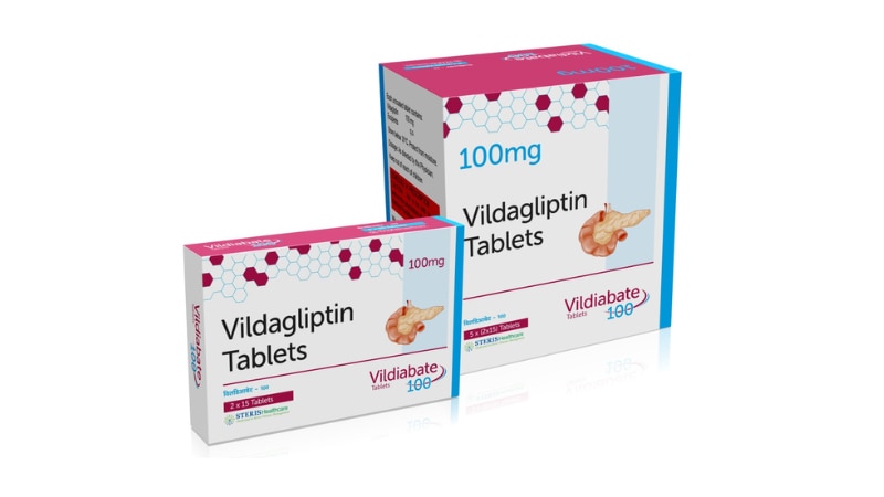 VILDIABATE 100 Vildagliptin (100mg)Introduction to VILDIABATE 100VILDIABATE 100 is an oral medication designed for the management of type 2 diabetes mellitus. It contains Vildagliptin, a dipeptidyl peptidase-4 (DPP-4) inhibitor. Vildagliptin helps regulate blood sugar levels by enhancing the body’s natural ability to produce insulin and control glucose production. This medication is used in conjunction with diet and exercise to improve glycemic control in adults with type 2 diabetes.Key Component and Mechanism of ActionVildagliptin 100mgVildagliptin is a potent and selective DPP-4 inhibitor. It works by inhibiting the DPP-4 enzyme, which is responsible for breaking down incretin hormones such as GLP-1 (glucagon-like peptide-1) and GIP (glucose-dependent insulinotropic peptide). These incretin hormones play a crucial role in glucose metabolism:GLP-1: Stimulates insulin secretion from the pancreatic beta cells in a glucose-dependent manner, inhibits glucagon release, slows gastric emptying, and reduces appetite.GIP: Enhances insulin secretion post-meal, aiding in the regulation of blood glucose levels.By increasing the levels of these incretin hormones, Vildagliptin helps to improve insulin secretion in response to meals and reduces the amount of glucose produced by the liver.Benefits of VILDIABATE 100Effective Blood Sugar ControlPostprandial Glucose Control: VILDIABATE 100 helps manage postprandial (after-meal) blood sugar levels by enhancing the body's natural response to food intake.Fasting Glucose Control: By reducing hepatic glucose production, it also helps lower fasting blood sugar levels.Additional Health BenefitsLow Risk of Hypoglycemia: Vildagliptin has a low risk of causing hypoglycemia (low blood sugar) because it enhances insulin secretion only when blood glucose levels are elevated.Weight Neutral: Vildagliptin is generally weight neutral, making it a favorable option for patients concerned about weight gain associated with other diabetes medications.How to Use VILDIABATE 100Dosage and AdministrationRecommended Dosage: The typical dosage of VILDIABATE 100 is one tablet taken once or twice daily, depending on individual needs and the healthcare provider's instructions.Administration: Take the tablet with or without food. Swallow it whole with a glass of water.Guidelines for Optimal UseConsistent Use: For best results, take VILDIABATE 100 regularly at the same time each day as prescribed by your healthcare provider.Monitor Blood Sugar Levels: Regular monitoring of blood sugar levels is important to ensure the medication is effectively controlling your diabetes. Adjustments to your treatment plan may be necessary based on these readings.For further information: EMAIL: info@sterispharma.com / contact@sterispharma.com CALL/WHATSAPP: 7877551268, 7849827488 Order Nowhttps://www.sterisonline.com/product/vildiabate-100-133452
