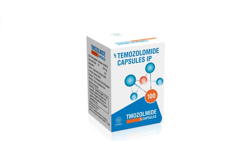 TMOZOLMIDE 100Temozolomide (100mg)Temozolomide 100 is a chemotherapy medication used in the treatment of certain types of brain tumors, including glioblastoma multiforme. Each capsule of Temozolomide 100 contains 100mg of the active ingredient, temozolomide.Indications: Temozolomide 100 is indicated for the treatment of newly diagnosed glioblastoma multiforme in adults. It may also be used for the treatment of refractory anaplastic astrocytoma, a type of brain tumor, in patients who have not responded to other treatments.Dosage and Administration: The recommended dose of Temozolomide 100 for adults with glioblastoma multiforme is usually 75mg/m2 administered orally once daily for 42 days, followed by a 28-day rest period. This cycle may be repeated as directed by a healthcare professional. The dosage may vary depending on the patient's medical condition and response to treatment.Side Effects: Common side effects of Temozolomide 100 may include nausea, vomiting, fatigue, loss of appetite, constipation, headache, and hair loss. It may also cause a decrease in blood cell counts, leading to an increased risk of infection, bleeding, and fatigue. Patients should report any severe or persistent side effects to their doctor promptly.Precautions: Temozolomide 100 should not be used during pregnancy as it may harm the unborn baby. It is important to use effective contraception during treatment and for a period after treatment ends. Patients with liver or kidney problems may require dosage adjustments or monitoring while taking Temozolomide 100.Storage: Temozolomide 100 should be stored at room temperature away from light and moisture. Keep it out of reach of children and pets.This is a brief overview of Temozolomide 100. For detailed information about this medication, including its contraindications, drug interactions, and potential adverse effects, consult a healthcare professional or refer to the medication's package insert.For further information:Email: info@sterispharma.com / contact@sterispharma.comCall/WhatsApp: 7877551268, 7849827488Order Now: https://www.sterisonline.com/product/tmozolmide-100-133692