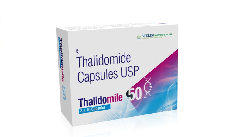 THALIDOMILE 50Thalidomide (50mg)Thalidomide is a medication used primarily for treating certain types of skin conditions like erythema nodosum leprosum and multiple myeloma. It belongs to a class of drugs known as immunomodulatory agents and acts by inhibiting the production of certain chemicals in the body that contribute to inflammation and immune system responses. Thalidomide is available in a 50mg strength and should be taken exactly as prescribed by your healthcare provider. It's important to follow the dosage instructions carefully to achieve the best results and minimize the risk of side effects. Always consult your doctor before starting or stopping this medication.For further information:Email: info@sterispharma.com / contact@sterispharma.comCall/WhatsApp: 7877551268, 7849827488Order Now: https://www.sterisonline.com/product/thalidomile-50-133691