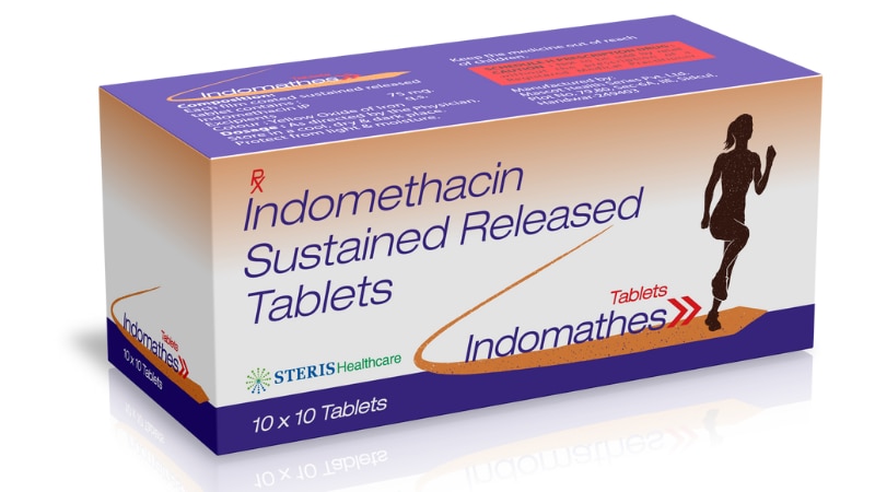 INDOMATHES 75 TABS Indomethacin (75mg)IntroductionINDOMATHES 75 TABS contains Indomethacin (75mg), a potent nonsteroidal anti-inflammatory drug (NSAID) that is used to relieve pain, reduce inflammation, and lower fever. Indomethacin is commonly prescribed for various conditions, including arthritis, gout, bursitis, tendinitis, and other inflammatory conditions. It works by inhibiting the production of prostaglandins, which are substances in the body that cause inflammation, pain, and fever.Key Ingredient and Its BenefitsIndomethacin (75mg)Anti-Inflammatory: Indomethacin effectively reduces inflammation, making it useful for treating conditions such as rheumatoid arthritis, osteoarthritis, ankylosing spondylitis, and other inflammatory diseases.Pain Relief: By inhibiting prostaglandin synthesis, Indomethacin provides relief from mild to moderate pain associated with musculoskeletal conditions, headaches, and menstrual cramps.Antipyretic: Indomethacin helps lower fever by acting on the body's temperature-regulating center in the brain.Benefits of INDOMATHES 75 TABSEffective Pain Management: INDOMATHES 75 TABS is highly effective in managing pain associated with various inflammatory conditions, improving the quality of life for patients.Reduces Inflammation: The anti-inflammatory properties of Indomethacin help reduce swelling, redness, and discomfort in affected areas.Fever Reduction: Indomethacin's antipyretic effects help lower fever, providing relief from febrile conditions.Versatile Use: INDOMATHES 75 TABS can be used to treat a wide range of conditions, including arthritis, gout, bursitis, tendinitis, and more.Dosage and AdministrationDosageRecommended Dosage: The typical dosage of INDOMATHES 75 TABS is one tablet taken once or twice daily, depending on the severity of the condition and the patient's response to treatment. The exact dosage should be determined by a healthcare provider.AdministrationOral Use: Swallow the tablet whole with a full glass of water. It is best taken with food or milk to reduce the risk of gastrointestinal discomfort.Consistency: For optimal results, take INDOMATHES 75 TABS at the same time each day as prescribed by your healthcare provider.For further information: EMAIL: info@sterispharma.com / contact@sterispharma.com CALL/WHATSAPP: 7877551268, 7849827488 BUY NOW https://www.sterisonline.com/product/indomathes-75-tabs-133942