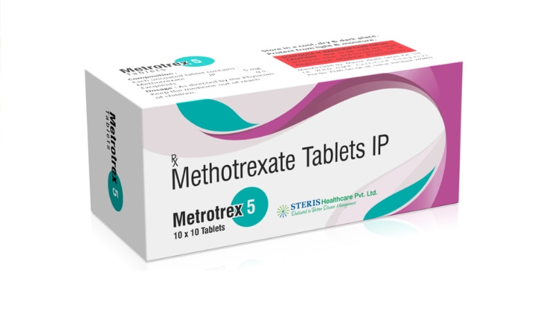 METROTREX 5Methotrexate (5mg)METROTREX 5 contains Methotrexate in a 5mg strength. Methotrexate is a medication used to treat various conditions, including cancer, rheumatoid arthritis, and psoriasis. It belongs to a class of drugs known as antimetabolites.Key Features of METROTREX 5:Drug Class: AntimetaboliteActive Ingredient: Methotrexate (5mg)Indications: METROTREX 5 is prescribed for the treatment of:Cancer, including leukemia and lymphomaRheumatoid arthritisPsoriasis and other autoimmune skin disordersDosage: The typical dosage of METROTREX 5 varies depending on the condition being treated. It is usually taken once weekly or as directed by a healthcare provider.Administration: METROTREX 5 is typically taken orally. It may also be administered via injection, especially for certain cancer treatments.Side Effects: Common side effects of Methotrexate may include nausea, vomiting, diarrhea, mouth sores, and dizziness. Serious side effects such as liver problems and low blood cell counts may occur and require medical attention.Precautions: Patients taking METROTREX 5 should avoid alcohol and limit exposure to sunlight due to increased sensitivity. Regular monitoring of blood counts and liver function is often required during treatment.Interactions: METROTREX 5 may interact with other medications, including NSAIDs, certain antibiotics, and other drugs that affect the liver or kidneys. It is important to inform your healthcare provider about all medications and supplements you are taking.METROTREX 5 should only be used under the guidance and supervision of a qualified healthcare professional. It is essential to follow the prescribed dosage and instructions for optimal effectiveness and safety.For further information:Email: info@sterispharma.com / contact@sterispharma.comCall/WhatsApp: 7877551268, 7849827488Order Now: https://www.sterisonline.com/product/metrotrex-5-133667