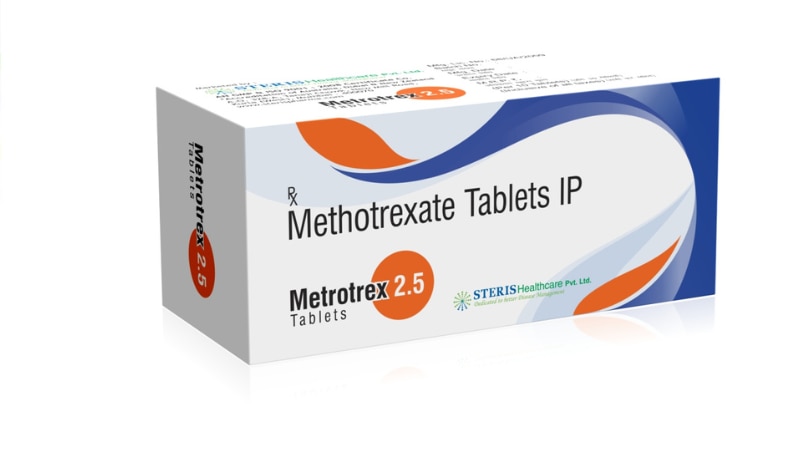 METROTREX 2.5 Methotrexate (2.5mg)METROTREX 2.5 is a medication containing Methotrexate in a 2.5mg dosage. Methotrexate is a versatile drug used to treat a variety of conditions, including certain types of cancer, autoimmune diseases like rheumatoid arthritis, psoriasis, and inflammatory bowel disease.Key Features of METROTREX 2.5 (Methotrexate 2.5mg):Treatment of Cancer: Methotrexate is commonly used in the treatment of various types of cancer, including leukemia, lymphoma, and certain types of solid tumors. It works by interfering with the growth and spread of cancer cells in the body.Autoimmune Diseases: METROTREX 2.5 is also effective in managing autoimmune diseases such as rheumatoid arthritis, psoriasis, and inflammatory bowel disease. It helps to reduce inflammation and relieve symptoms associated with these conditions.Dosage and Administration: The typical dosage of METROTREX 2.5 (Methotrexate 2.5mg) varies depending on the condition being treated and the patient's response to the medication. It is usually taken once a week, and the dosage may be adjusted by a healthcare provider based on individual needs.Side Effects: Like all medications, METROTREX 2.5 can cause side effects. Common side effects may include nausea, vomiting, loss of appetite, dizziness, and hair loss. It is important to report any severe or persistent side effects to a healthcare professional.Precautions: Patients taking METROTREX 2.5 should follow their healthcare provider's instructions carefully. It is important to avoid alcohol while taking this medication, as it can increase the risk of liver damage. Pregnant women should not take Methotrexate due to the risk of harm to the fetus.Monitoring: Regular monitoring of blood counts and liver function may be necessary while taking METROTREX 2.5 to ensure safe and effective treatment.In conclusion, METROTREX 2.5 (Methotrexate 2.5mg) is a valuable medication used in the treatment of cancer and autoimmune diseases. It is essential to use this medication under the guidance of a healthcare professional and to be aware of potential side effects and precautions.For further information:Email: info@sterispharma.com / contact@sterispharma.comCall/WhatsApp: 7877551268, 7849827488Order Now: https://www.sterisonline.com/product/metrotrex-2-5-133666