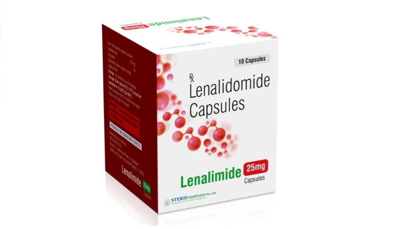 LENALIMIDE 25Lenalidomide (25mg)Lenalidomide 25mg is a medication primarily used to treat certain types of cancers, such as multiple myeloma and myelodysplastic syndromes (MDS). It belongs to a class of drugs known as immunomodulators, which work by affecting the immune system and helping the body fight cancer cells.This medicine comes in the form of oral capsules, each containing 25mg of lenalidomide. It is usually taken once daily with water, either with or without food, as directed by your doctor.Lenalidomide works by inhibiting the growth of cancer cells and reducing the formation of new blood vessels in tumors. This can help slow down or stop the progression of cancer.Common side effects of lenalidomide may include nausea, diarrhea, constipation, dizziness, fatigue, and low blood cell counts (anemia, neutropenia, thrombocytopenia). It's important to report any severe or persistent side effects to your healthcare provider.Before taking lenalidomide, inform your doctor about any other medications you are taking, as well as any medical conditions you have, especially if you are pregnant or planning to become pregnant, as lenalidomide can cause birth defects.Overall, lenalidomide 25mg is a valuable treatment option for certain cancers and should be used under the supervision of a qualified healthcare professional.For further information:Email: info@sterispharma.com / contact@sterispharma.comCall/WhatsApp: 7877551268, 7849827488Order Now: https://www.sterisonline.com/product/lenalimide-25-133663