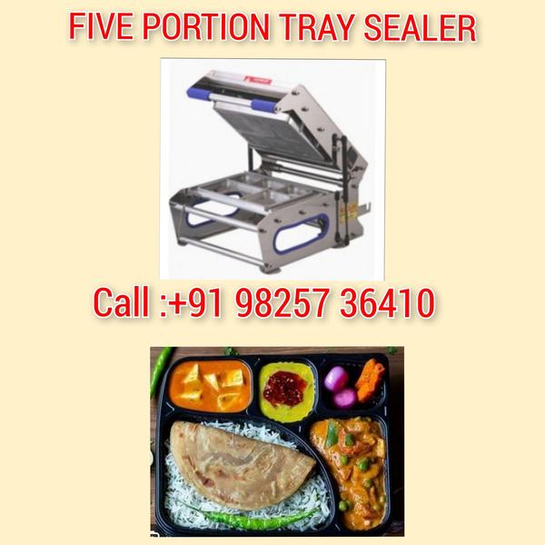 5 portion tray sealer machine 