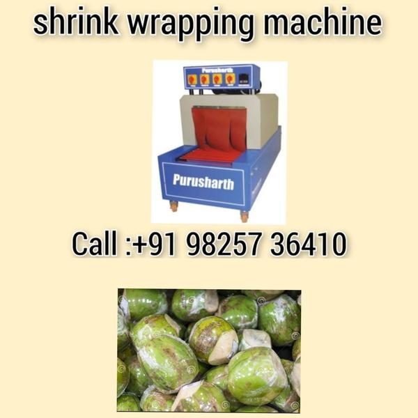 shrink wrapping machine for coconut 
