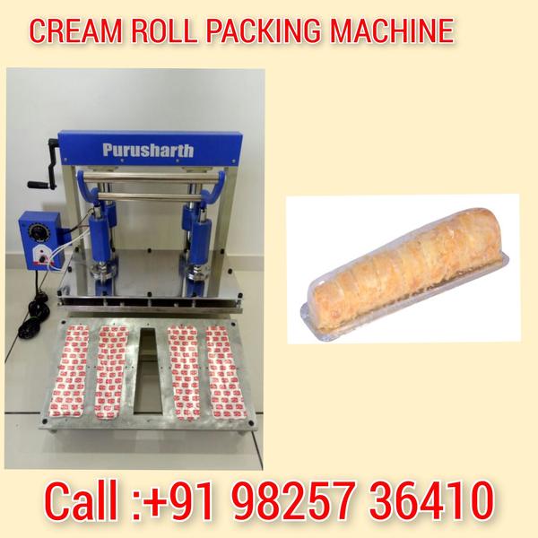 Cream roll packing machIne 