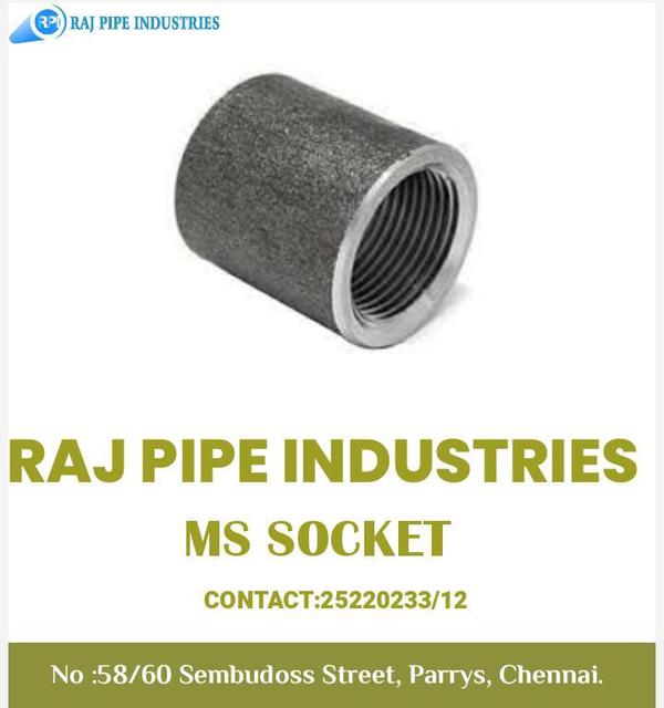 MS Socket is an internally threaded cylindrical structure which is utilized for various industrial machines, tools, and devices.
