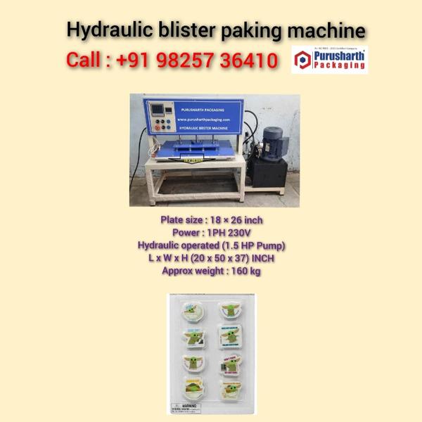 Hydraulic blister packaging machine for eraser 