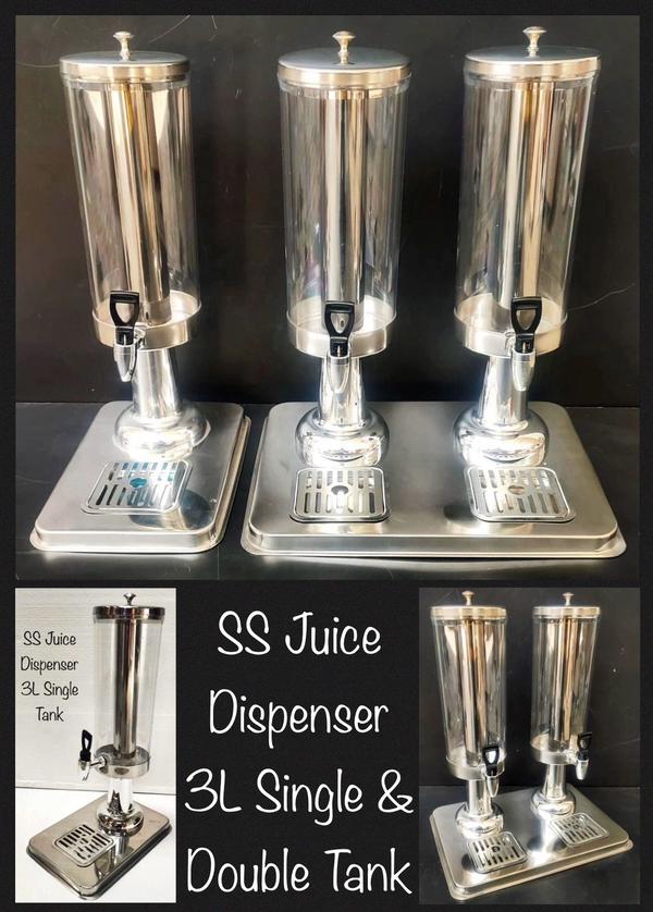 We deal in SS Juice Dispencer 3L Single & Double Tank at a very 
