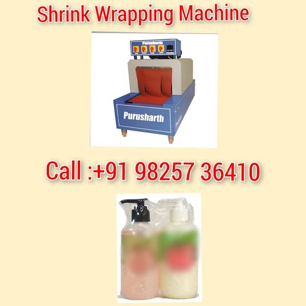 hand wash bottle shrink wrapping machine