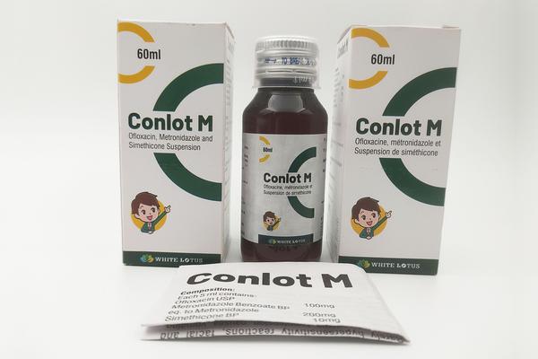 Metronidazole and Simethicone which treat diarrhoea. Ofloxacin kills bacteria by preventing them from reproducing and repairing themselves