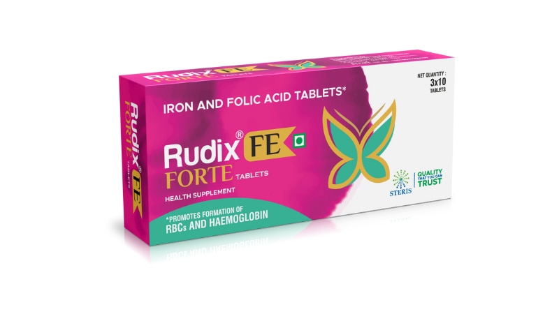 RUDIX FE FORTE Iron & Folic AcidOverviewRUDIX FE FORTE is a dietary supplement specifically formulated to address iron deficiency and support overall health. This supplement combines the essential nutrients Iron and Folic Acid, which play crucial roles in the production of healthy red blood cells and the prevention of anemia. RUDIX FE FORTE is ideal for individuals who need to boost their iron levels and ensure adequate folic acid intake, including pregnant women, individuals with anemia, and those with dietary restrictions.Ingredients and Their BenefitsIronEssential for the production of hemoglobin, the protein in red blood cells that carries oxygen throughout the body.Helps prevent and treat iron-deficiency anemia, which can cause fatigue, weakness, and shortness of breath.Supports energy levels and cognitive function, enhancing overall well-being.Crucial for the proper functioning of various enzymes and the immune system.Folic AcidA type of B vitamin (B9) essential for DNA synthesis and repair.Vital for cell division and growth, making it particularly important during pregnancy for fetal development.Helps prevent neural tube defects in developing fetuses, making it a critical nutrient for pregnant women.Works synergistically with iron to produce healthy red blood cells and prevent anemia.Usage and DosageRUDIX FE FORTE should be taken as directed by a healthcare professional. The typical dosage is one tablet daily, preferably with a meal to enhance absorption and reduce the likelihood of gastrointestinal discomfort. For pregnant women or individuals with specific medical conditions, the dosage may be adjusted based on individual needs.Benefits of RUDIX FE FORTEPrevents Iron-Deficiency Anemia: By providing a bioavailable form of iron, RUDIX FE FORTE helps maintain healthy iron levels, preventing the common symptoms of iron-deficiency anemia such as fatigue, dizziness, and shortness of breath.Supports Pregnancy Health: Adequate intake of iron and folic acid is essential during pregnancy to support the increased blood volume and prevent birth defects. RUDIX FE FORTE ensures that both mother and baby receive these crucial nutrients.Enhances Energy and Vitality: Iron plays a key role in energy production, and by preventing anemia, RUDIX FE FORTE helps maintain optimal energy levels and reduces feelings of tiredness.Promotes Cognitive Function: Both iron and folic acid are important for brain health, supporting cognitive function, and reducing the risk of developmental issues in children and cognitive decline in adults.Side EffectsRUDIX FE FORTE is generally well-tolerated. However, some individuals may experience mild side effects such as constipation, nausea, or stomach upset. Taking the supplement with food can help minimize these effects. It is important to consult a healthcare provider before starting RUDIX FE FORTE, especially for those with pre-existing health conditions or those taking other medications.ConclusionRUDIX FE FORTE is a comprehensive solution for individuals needing to boost their iron and folic acid levels. This supplement is particularly beneficial for pregnant women, individuals with anemia, and anyone at risk of iron deficiency due to dietary restrictions or health conditions. By ensuring adequate intake of these essential nutrients, RUDIX FE FORTE supports overall health, enhances energy levels, and promotes optimal cognitive function. Incorporating RUDIX FE FORTE into your daily routine can help prevent anemia, support a healthy pregnancy, and improve your overall quality of life. For further information Email: info@sterispharma.com / contact@sterispharma.com Call/WhatsApp: 7877551268, 7849827488 BUY NOW