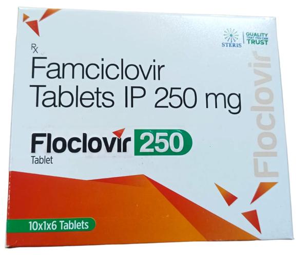 FLOCLOVIR 250 Famciclovir (250mg)IntroductionFLOCLOVIR 250 is an antiviral medication containing Famciclovir (250mg), primarily used to treat infections caused by herpes viruses, including herpes zoster (shingles), genital herpes, and cold sores. Famciclovir is a prodrug that is converted into penciclovir in the body, which then inhibits viral DNA replication, reducing the severity and duration of outbreaks.CompositionFamciclovir (250mg): An antiviral agent that is effective against herpes simplex virus (HSV) types 1 and 2 and varicella-zoster virus (VZV).Mechanism of ActionFamciclovir is converted to penciclovir in the body. Penciclovir works by inhibiting the viral DNA polymerase enzyme, which is necessary for viral DNA synthesis and replication. By blocking this enzyme, penciclovir prevents the virus from multiplying, thereby controlling the infection and reducing symptoms.IndicationsFLOCLOVIR 250 is indicated for the treatment of:Herpes Zoster (Shingles): To reduce pain and accelerate healing of shingles rashes.Genital Herpes: For the treatment of initial and recurrent episodes of genital herpes, as well as for suppressive therapy to reduce the frequency of outbreaks.Cold Sores (Herpes Labialis): To reduce the severity and duration of cold sores.Dosage and AdministrationHerpes Zoster: The typical dosage is 500mg every 8 hours for 7 days.Genital Herpes (Initial Episode): 250mg three times daily for 5-10 days.Genital Herpes (Recurrent Episodes): 125mg twice daily for 5 days.Suppressive Therapy for Genital Herpes: 250mg twice daily.Cold Sores: 1500mg as a single dose at the first sign of symptoms.Dosage adjustments may be necessary for patients with renal impairment. It is crucial to start treatment at the first sign of an outbreak for maximum effectiveness.Side EffectsCommon side effects may include:HeadacheNauseaDiarrheaFatigueAbdominal painLess common but more severe side effects may include:Acute renal failure (particularly in patients with pre-existing kidney disease)Allergic reactions (rash, itching, swelling, severe dizziness, trouble breathing)PrecautionsAllergy: Patients with a known allergy to Famciclovir, penciclovir, or any other components should avoid using this medication.Renal Impairment: Dosage adjustments are necessary for patients with kidney problems.Pregnancy and Lactation: The safety of Famciclovir in pregnant or breastfeeding women has not been fully established. It should only be used if the potential benefits outweigh the risks.Drug InteractionsProbenecid: May increase blood levels of Famciclovir, leading to increased risk of side effects.Other Antivirals: Combining with other antiviral drugs may enhance therapeutic effects but also increase the risk of side effects.ConclusionFLOCLOVIR 250, with its active ingredient Famciclovir, provides an effective treatment option for managing herpes virus infections. By inhibiting viral replication, it helps reduce the severity and duration of outbreaks, offering relief to patients suffering from herpes zoster, genital herpes, and cold sores. As with any medication, it is essential to use FLOCLOVIR 250 as prescribed by a healthcare professional and to consult a doctor for any concerns or potential drug interactions. Proper use ensures optimal outcomes and minimizes the risk of side effects.For further information: EMAIL: info@sterispharma.com / contact@sterispharma.com CALL/WHATSAPP: 7877551268, 7849827488 Order NOW