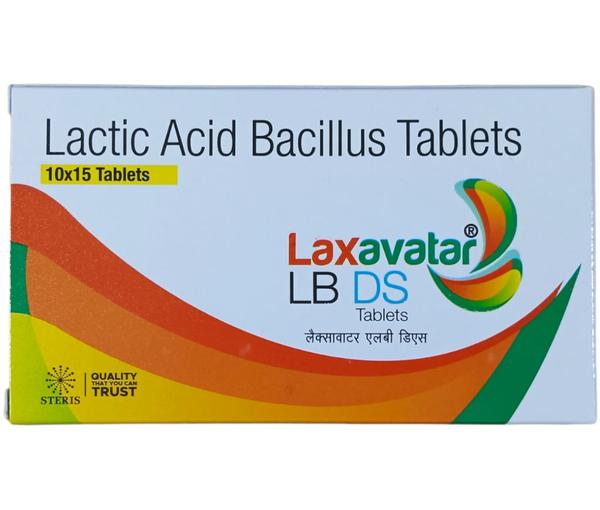 LAXAVATAR LB DS Lactic Acid Bacillus 120 MillionIntroductionLAXAVATAR LB DS is a probiotic supplement containing Lactic Acid Bacillus, designed to promote gastrointestinal health and support the balance of intestinal flora. It helps in maintaining digestive balance and potentially offers benefits in managing various gastrointestinal conditions.CompositionLactic Acid Bacillus: Each dose of LAXAVATAR LB DS provides 120 million colony-forming units (CFUs) of Lactic Acid Bacillus. This probiotic strain is known for its ability to restore and maintain the natural balance of bacteria in the gut.Mechanism of ActionLactic Acid Bacillus works through several mechanisms to support gastrointestinal health:Restoration of Gut Flora: Helps restore the natural balance of beneficial bacteria in the gut, which may be disrupted due to factors like antibiotic use or dietary changes.Supports Digestive Function: Enhances digestion and nutrient absorption by promoting a healthy gut environment.Immune Modulation: Modulates the immune response within the gut, supporting overall immune function and health.IndicationsLAXAVATAR LB DS is indicated for:Digestive Health: Supports digestive function and helps maintain gastrointestinal balance.Antibiotic-Associated Diarrhea: Helps prevent and manage diarrhea associated with antibiotic use by replenishing beneficial gut bacteria.Irritable Bowel Syndrome (IBS): May provide symptomatic relief in individuals with IBS by promoting gut health.General Well-being: Contributes to overall well-being by supporting a healthy digestive system.Dosage and AdministrationThe typical dosage for adults and children over 12 years old is one capsule daily, preferably taken with a meal.Capsules should be swallowed whole with water and not chewed or crushed.It is recommended to use LAXAVATAR LB DS regularly for best results, especially during periods of antibiotic therapy or digestive disturbances.Side EffectsLAXAVATAR LB DS is generally well-tolerated. Common side effects, if any, may include mild gastrointestinal symptoms such as:BloatingFlatulenceMild abdominal discomfortSevere side effects are rare but may include allergic reactions in sensitive individuals. Discontinue use and consult a healthcare professional if adverse reactions occur.PrecautionsUse with caution in individuals with compromised immune systems or severe underlying health conditions, as probiotics may interact with medications or exacerbate existing conditions.Consult a healthcare professional before starting LAXAVATAR LB DS, especially if pregnant, nursing, or undergoing medical treatment.ConclusionLAXAVATAR LB DS provides a convenient and effective way to support digestive health with its formulation of Lactic Acid Bacillus. By replenishing beneficial gut bacteria, it helps maintain gastrointestinal balance, supports digestion, and contributes to overall well-being. Regular use of LAXAVATAR LB DS can be beneficial in managing digestive disturbances, promoting gut health, and enhancing immune function. As with any dietary supplement, it is advisable to seek guidance from a healthcare provider to determine the most appropriate use based on individual health needs.For further information: EMAIL: info@sterispharma.com / contact@sterispharma.com CALL/WHATSAPP: 7877551268, 7849827488 Order NOW