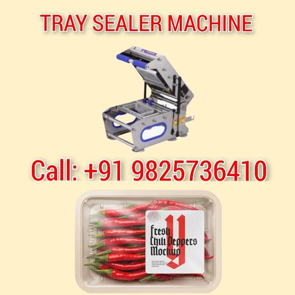 This machine is for tray sealer packaging of fresh red chilli.
