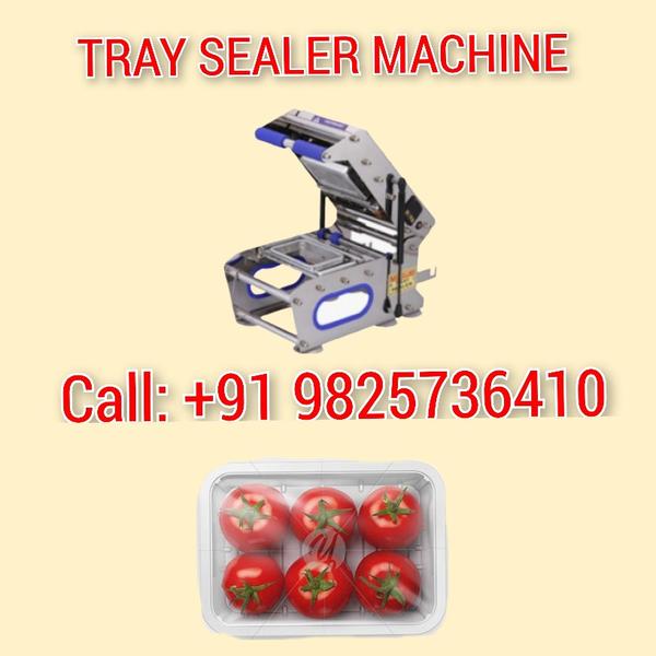 Tomato tray sealer packaging machine