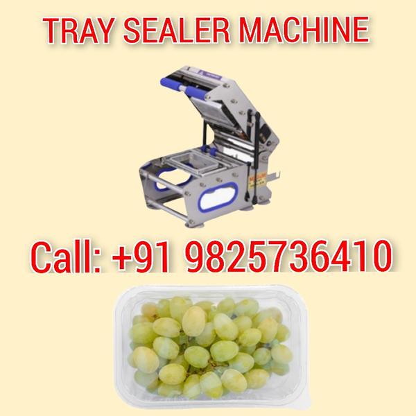 grapes tray sealer packaging machine