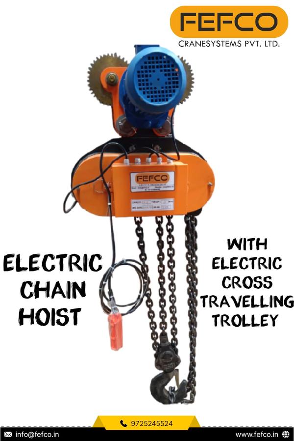 CAPACITY : 0.5 TON TO 10 TONLIFT : 3M TO 10 MThe heavy duty chain hoists are with extremely robust construction to provide long operational life-cycles and to minimise downtime. The mechanical components are made in our factory. This enables us to quickly respond to specific demands regarding the hoists lifting height, speeds, duty modes, but also controlled high quality. Our heavy duty wire rope hoist has standard capacities up to 50t, but we also offer options up to 120t. Moreover, there are different suspension hoist types: stationary, monorail with low-headroom or normal-headroom travelling, double-rail.electrical control system: conventional contactor control, VFD or provided by the customer