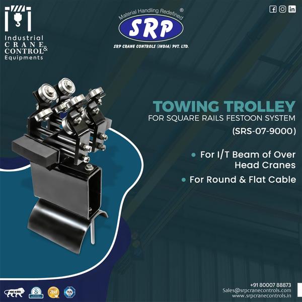 𝐂𝐀𝐁𝐋𝐄 𝐓𝐑𝐎𝐋𝐋𝐄𝐘 FOR SQUARE RAILS FESTOON SYSTEM- For I/T Beam of Over Head Cranes- For Round & Flate Cable
