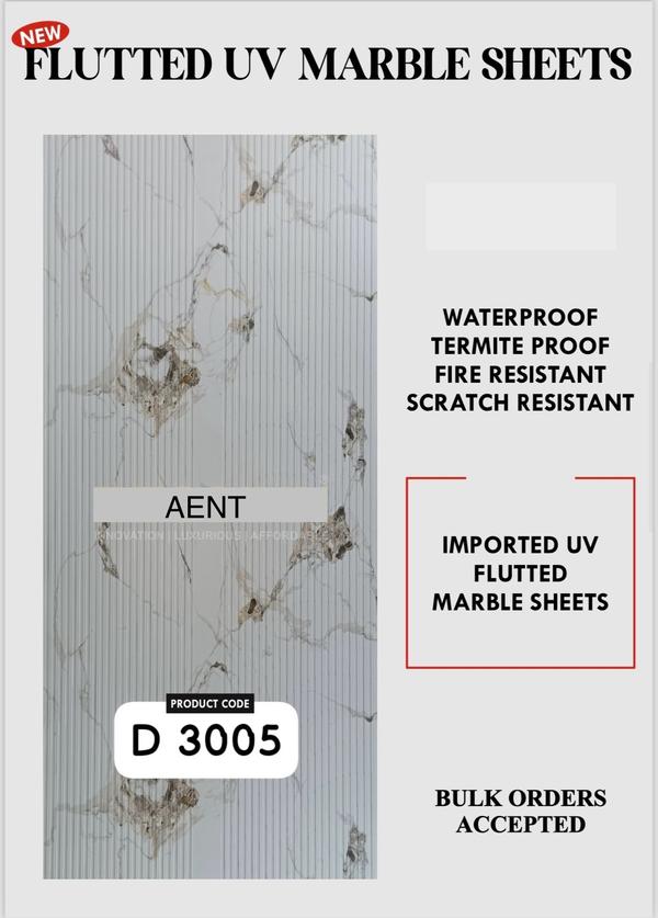 UV Marble Fluted Sheets are very unique Products For Home Wall and Kitchen Cabinets and Staircases area