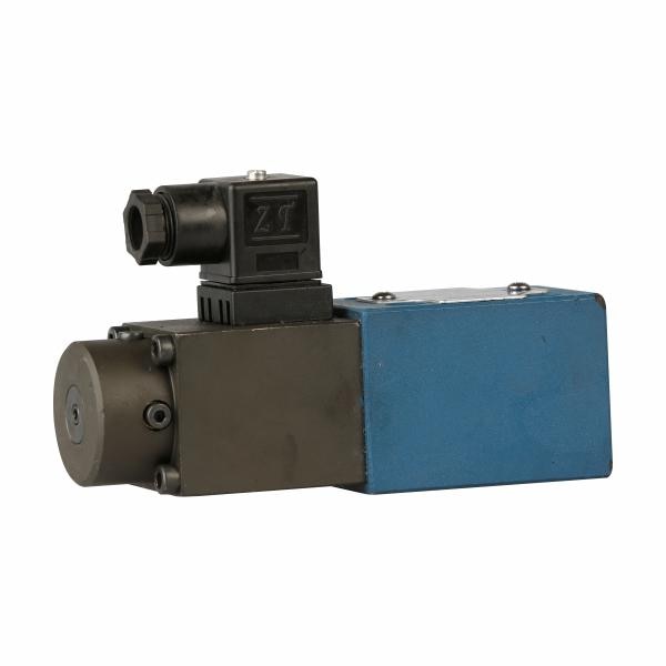 THM – DBETX- Proportional pressure relief valve Features :Direct operated valves for the limiting system pressure.Adjustable by means of the solenoid current see performance curve.Technical data and selected valves electronics.Pressure limitation to a safe level even with electric failure (solenoid current l > lmax.)For subplate attachment, mounting hole configuration to ISO4401External trigger electronics with ramps and value.Calibration (order separately).