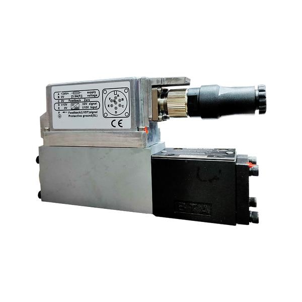 THM – 4WRPEH6 Servo Solenoid – Proportional ValveFeatures: With control spool and sleeve in servo quality Operated on one side, 4/4-fail-safe position in switched off state. Electric position feedback and integrated electronics (OBE). Calibrated in the factory. Electrical connection 6P+PE. Signal input differential amplifier with interface “A1”±10V or interface “F1” 4…..20mA(Rsh = 200 ). Use for electro-hydraulic controls in production and testing system.