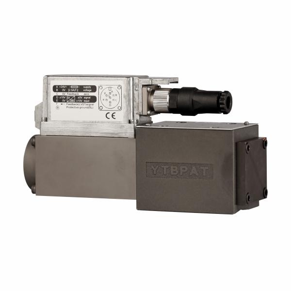 THM – 4WRPEH10-Servo Solenoid Proportional ValveFeatures:With control spool and sleeve in servo quality Operated on one side, 4/4-fail-safe position in switched off state.Electric position feedback and integrated.Electronics (OBE), calibrated in the factory.Electrical connection 6P+PESignal input differential amplifier with interface“A1”±10V or interface “F1” 4…..20mA(Rsh = 200 )Use for electro-hydraulic controls in production and testing systems