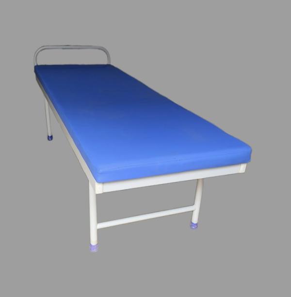 Specifications:-• Frame work made of Rectangular / Square M. S. Tube• 5 cm Foam Padded top covered with rexine• Leg fitted with PVC stumps• Overall Size: 180L X 60W X 46H cm• Finish: Pre-treated Epoxy powder CoatedHospital Furniture Manufacturer in India/Gurgaon/Delhi NCRBest Medical furniture supplier/Manufacture in Gurgaon/Delhi NCRHospital Medical Equipments supplier/Manufacture in Gurgaon/Delhi NCR