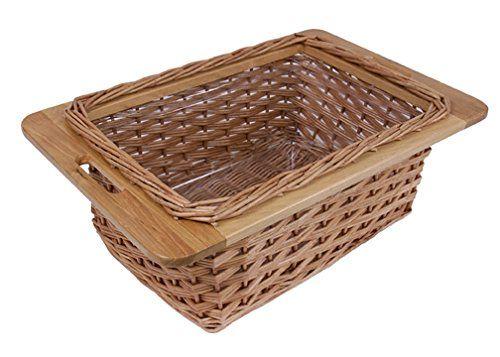 Wicker Basket with Wooden HandlesAdd a touch of rustic charm to your home with this beautifully crafted wicker basket, perfect for both decorative and practical uses. Made from high-quality, durable wicker, this basket is designed to last, providing a stylish storage solution for any room in your home.The basket features a rectangular shape, which is ideal for storing a variety of items, from kitchen essentials like bread and fruit to bathroom supplies, toys, or even as an attractive display for rolled-up towels. The woven wicker design allows for breathability, making it perfect for keeping contents fresh and accessible.What sets this basket apart is its sturdy wooden frame and handles. The wooden handles are integrated into the design, ensuring they are strong and easy to grip, making it simple to move the basket from place to place. The natural wood complements the earthy tones of the wicker, adding to its rustic appeal.This versatile wicker basket is not just about utility; it's also a charming addition to any décor style, whether your home leans toward farmhouse, bohemian, or traditional aesthetics. Use it to organize your space while adding a warm, natural element to your interior design.Key Features:- Material: High-quality wicker with a sturdy wooden frame and handles- Design: Rectangular shape with woven wicker for breathability- Handles: Integrated wooden handles for easy carrying- Dimensions: 450mmx500mmx200mm- Versatile Use: Ideal for storage in the kitchen, bathroom, living room, or for decorative purposes- Style:Perfect for rustic, farmhouse, bohemian, or traditional décorUpgrade your home organization with this charming wicker basket, combining functionality with timeless style.
