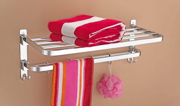 Premium Stainless Steel Construction: The STELLER Bathroom Accessories Folding Towel Rack is crafted from high-quality stainless steel, ensuring not only a sleek and modern appearance but also durability and resistance to corrosion in the bathroom environment.Space-Saving Folding Design: Featuring a practical folding mechanism, this towel rack optimizes space utilization. When not in use, simply fold it away to create more room in your bathroom. This design is especially convenient for bathrooms with limited space.Versatile Towel Storage: With multiple bars, this rack provides ample space for hanging and drying towels. The thoughtful design allows you to neatly organize towels of various sizes, keeping your bathroom tidy and well-ordered.Sleek and Modern Aesthetic: The contemporary design of the stainless steel towel rack adds a touch of elegance to your bathroom decor. The polished finish not only enhances its visual appeal but also makes it easy to clean and maintain, ensuring long-lasting beauty.Easy Installation and Stability: The STELLER Folding Towel Rack comes with straightforward installation instructions, making it easy to set up. The sturdy construction ensures stability when towels are hung, providing a reliable and convenient storage solution for your bathroom.