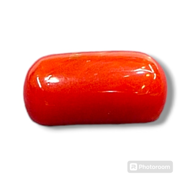 Natural italian Red Coral Munga size 6.00 Caret