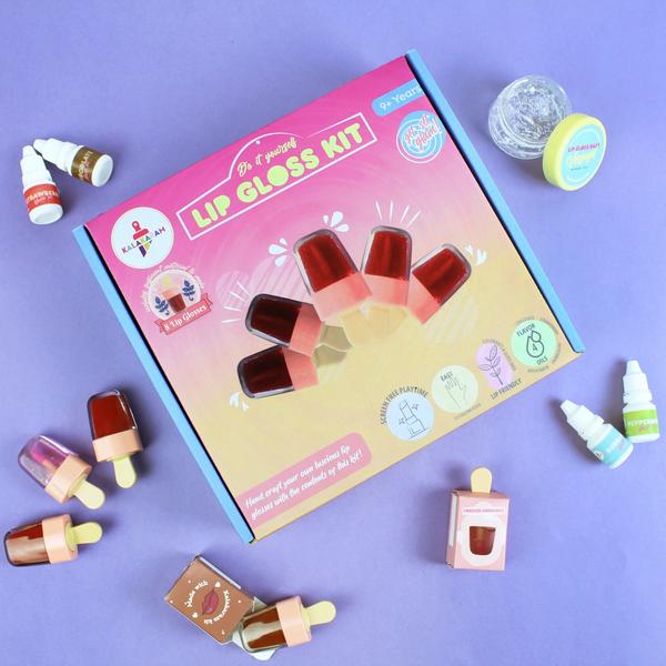 CREATE 8 CUSTOM LIP GLOSSES: This fun and comprehensive kit provides everything you need to craft 8 dazzling lip glosses! Get creative with vibrant colors, luscious flavors and lip nourishing oils. This Kit includes: Lip Gloss Base (enough for 8 lip glosses), Lip Colour Pigments (multiple shades), Flavor Oils (various enticing flavors), Vitamin E Oil (for added nourishment), Grapeseed Oil (for added nourishment), Lip Gloss Jars (8 pcs), Piping bags and Mixing Spoons, Easy-to-Follow instruction Guide.BE A GLAMOUR GURU: Our detailed recipe guide walks you through the lip gloss making process step-by-step. With clear instructions and helpful tips, you'll be a lip gloss pro in no time – perfect for DIY enthusiasts of all levels!SHINE BRIGHT, FEEL GOOD: This kit features high-quality, cosmetic-grade ingredients that are gentle on lips. Plus, you get to customize the colors and flavors for lip glosses that are uniquely you!NOURISH AND GLAMORIZE: Our lip gloss base is infused with Vitamin E and Grapeseed oil to keep lips soft and hydrated while you shimmer and shine.ENDLESS POSSIBILITIES: Experiment with different color combinations and flavors to create a collection of lip glosses that reflects your personal style. It's the perfect gift for the beauty enthusiast in your life, or a fun activity for a girls' night in!