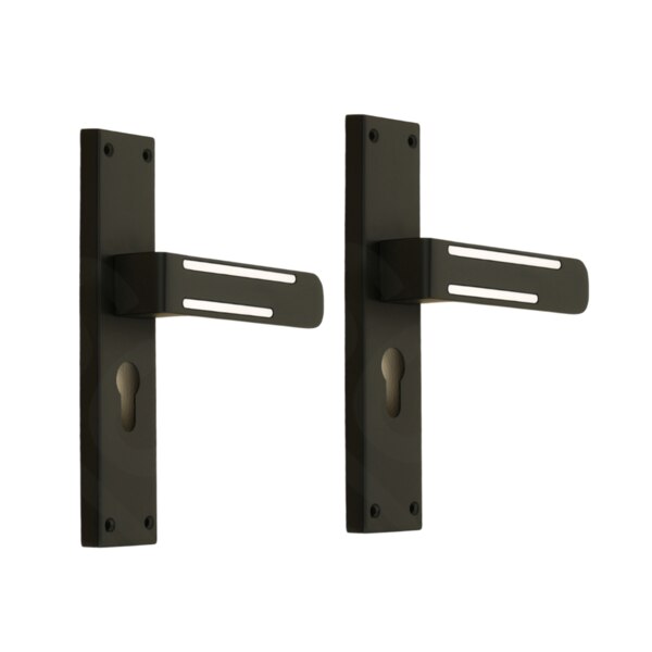 Upgrade your doors with our Elegant Stainless Steel Door Handle Set with Plate Fitting. Designed to offer both style and durability, this handle set features a sleek plate fitting that adds a refined touch to any door, while ensuring a comfortable and secure grip.Our handles are designed with a focus on both aesthetics and functionality. The integrated plate fitting not only adds a refined look but also provides additional stability and security, making them a reliable choice for any door.Key Features:Superior Quality: Constructed from high-grade stainless steel, these handles are built to last, providing excellent strength and resistance to wear and tear.Timeless Design: The clean, smooth surface and integrated plate fitting offer a classic look that seamlessly blends with both modern and traditional décor.Complete Set: This product includes two handles and matching plate fittings, perfect for a complete door installation. Each set comes with a comprehensive fitting kit, ensuring a hassle-free setup.Elegant Finish: The polished finish enhances the overall aesthetic of your doors, adding a touch of sophistication to any room.