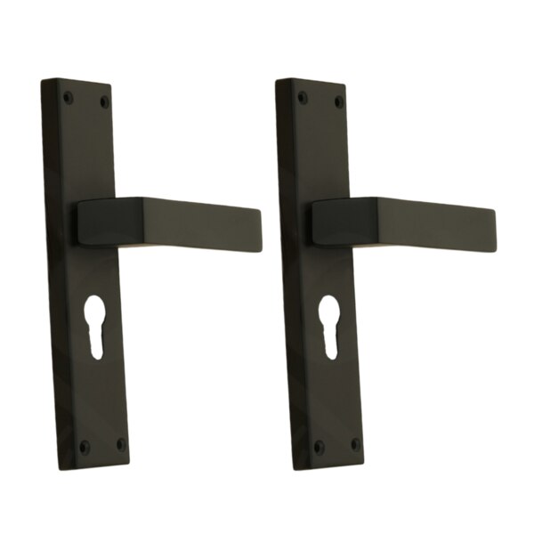 Upgrade your doors with our Elegant Stainless Steel Door Handle Set with Plate Fitting. Designed to offer both style and durability, this handle set features a sleek plate fitting that adds a refined touch to any door, while ensuring a comfortable and secure grip.Our handles are designed with a focus on both aesthetics and functionality. The integrated plate fitting not only adds a refined look but also provides additional stability and security, making them a reliable choice for any door.Key Features:Superior Quality: Constructed from high-grade stainless steel, these handles are built to last, providing excellent strength and resistance to wear and tear.Timeless Design: The clean, smooth surface and integrated plate fitting offer a classic look that seamlessly blends with both modern and traditional décor.Complete Set: This product includes two handles and matching plate fittings, perfect for a complete door installation. Each set comes with a comprehensive fitting kit, ensuring a hassle-free setup.Elegant Finish: The polished finish enhances the overall aesthetic of your doors, adding a touch of sophistication to any room.