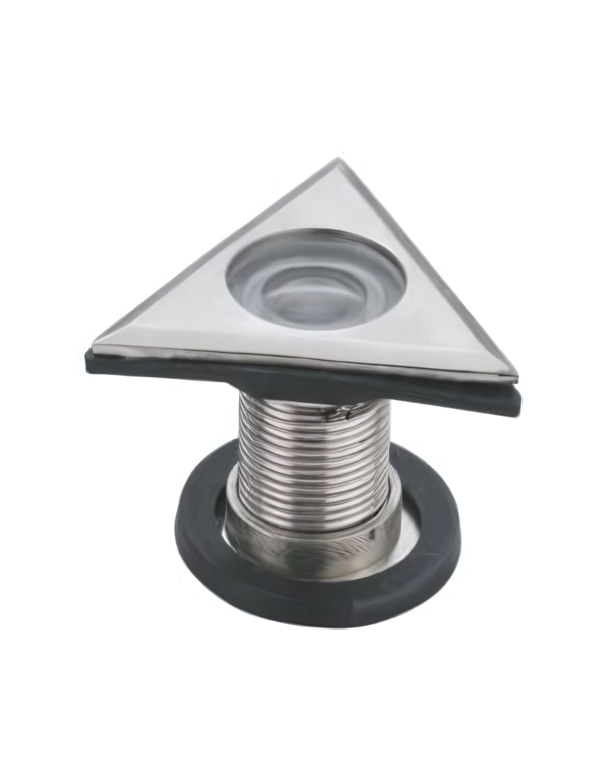 Add a modern twist to your home’s security with our Zinc + ABS Triangular Door Eye. Featuring a sleek triangular design, this door eye offers both functionality and a unique aesthetic that sets your door apart. Available in two refined finishes—Stainless Steel and Chrome Polish—this door eye is a perfect blend of style and security, making it an ideal choice for any contemporary home.Combining modern design with practical security features, our triangular door eye is an excellent addition to any home. The innovative shape and high-quality finishes ensure that your door stands out while providing the security you need.Durable Construction: Crafted from a robust combination of zinc and ABS materials, this door eye is designed to resist corrosion and maintain its appearance over time.Unique Triangular Design: The distinctive triangular shape provides a modern and eye-catching look, adding a touch of innovation to your door’s appearance.Premium Finishes: Choose between the classic appeal of Stainless Steel or the sleek, mirror-like finish of Chrome Polish to complement your door.Wide Viewing Angle: The high-quality lens offers a wide-angle view, allowing you to clearly see visitors before opening the door.Easy Installation: Designed for hassle-free installation, this door eye can be quickly and easily fitted onto a variety of door types and thicknesses.