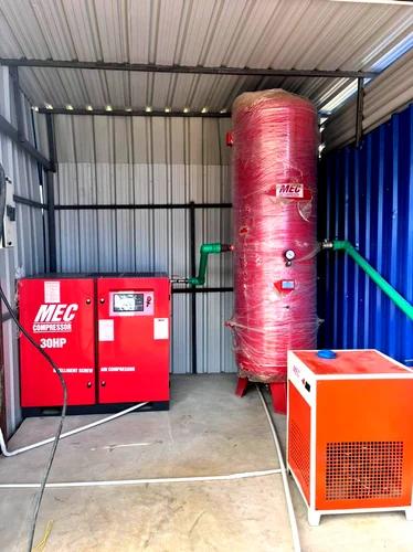 Product Details:Minimum Order Quantity 1 PieceAir Tank Capacity More Than 400 LHorse Power More Than 10 HPMaximum Flow Rate 51 - 120 cfmPressure 70-110 psiCompressor Technology Screw CompressorCooling System Water CooledCountry of Origin Made in India