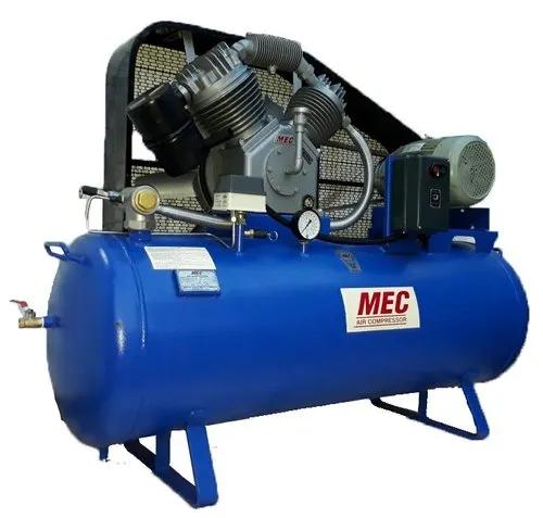 Product Details:Brand MECModel Name/Number DCA 11Motor Phase Single PhaseCooling Method Air CooledMotor Speed 750 RPMCountry of Origin Made in IndiaMotor Power 5 HPMinimum Displacement 18.8 cft/ltrMaximum Displacement 535 cft/ltrWorking Pressure 12 kg/cm2Tank Capacity 300 Liter