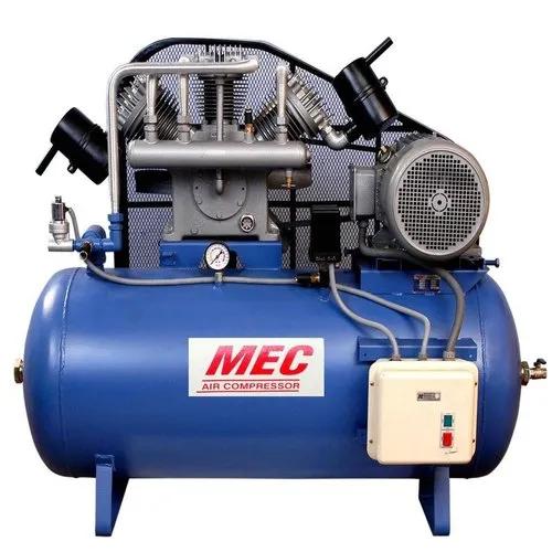 Product Details:Horse Power 15 HPBrand MECModel Name/Number TCA 15Air Tank Capacity 500 LiterMotor Speed 800 RPMVoltage 440VMaterial MSCountry of Origin Made in IndiaNumber Of Cylinder 3Minimum Displacement 52 cft/ltrMaximum Displacement 1475 cft/ltrWorking Pressure 12 kg/cm2