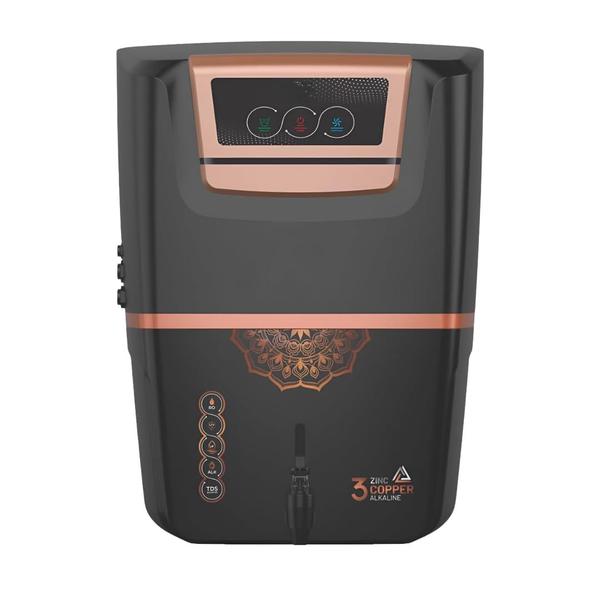 Aqua J1 Eric RO Water Purifier For Home RO+UV+COPPER WITH TDS and Taste Controller 18L Filtration Capacity (ZB+CU) Water Filter, Black- IN AQUA J1 Water purifier have Multiple purification system (RO+UV+COPPER+TDS Controller+ Activated Carbon Filter) process which removes even dissolved impurities such as chemicals, bacteria, viruses, and salts making water 100% pure- Compact Design that requires less installation space 12 liter storage container with a water level indicator.Capacity: 12 liters, high purification capacity of 18 liters per hour.- TDS control system allows adjustment of T.D.S level of purified water which retains essential natural minerals in drinking water. Suitable for purification of bore well/brackish/tap water/ municipal water supply.- Compact Design which needs less space for installation of a 12 liter storage tank with water level indicator to keep a track of purified water available in the storage tank.- Fully automatic operation with auto-on and auto-off function, ensuring that you do not run out of pure water Pre Filter Included (FREE) Pre Filter is protracting water purifier from sand, dust, clay and other impurities- Advance Active Copper Technology will increase the immunity power of the water. With the use of many purification systems (RO+UV+COPPER+TDS Controller + Activated Carbon Filter)