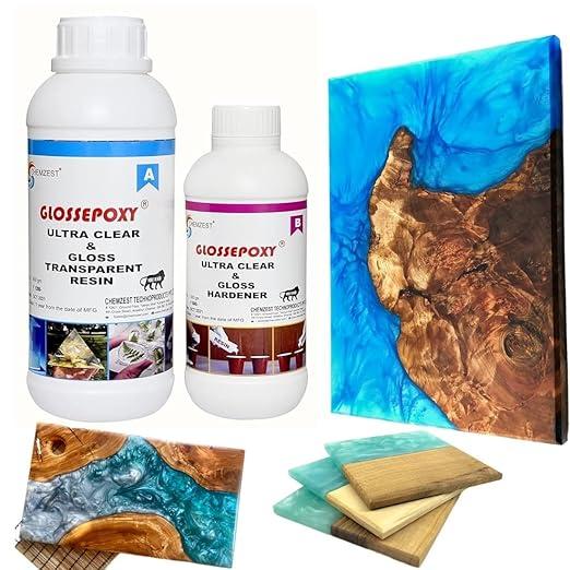 CRYSTAL CLEAR EPOXY RESIN IS IN LIQUID STSTE AND WHITE TRANSPATENT COLOUR .USED FOR TABLE TOP,FLOORING,ARTS,DIE MAKING .ETC