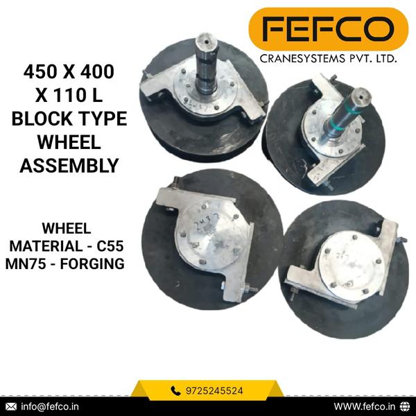 OVERVIEWEnd carriage wheel kits, is an essential parts for top run end carriage, it includes geard wheels, plain wheels, shafts(axles), bearings, spacers and keepers.Which is also called end carriage wheels, crane wheels, wheel kits, end truck wheels, end truck wheel kits, steel crane wheels.Crane wheel assembly are technically advanced and successfully used in different industries like steel plant, rolling mill,cement plant, fertilizer plant, paper mill, chemical industries etc.Forged crane wheels are available in crane potation hardness up to 40 Rc including our standard heat treatments.Crane wheels are also able to be deep hardened for heavy wear or load requirements.