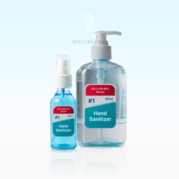 Discover Skylark's customizable hand sanitizers, crafted to provide effective hygiene with a personalized touch. Our sanitizers feature adjustable formulas that include soothing ingredients like aloe vera or invigorating essential oils, offering rapid germ-kill while being gentle on your skin. Choose from various scents and formulations to match your preferences, ensuring your hands stay clean and refreshed without dryness. With Skylark’s hand sanitizers, you get reliable protection tailored to your needs, keeping your hands hygienic and comfortable.