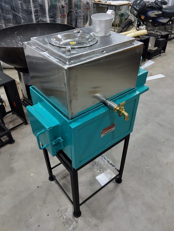 Firewood 3-in-1 Tea Boiler

Elevate your traditional tea-making experience with our innovative Firewood 3-in-1 Tea Boiler. Designed with efficiency and convenience in mind, this versatile boiler allows you to heat water, milk, and tea simultaneously, all over a single firewood flame.

Triple Functionality: Our tea boiler features separate compartments for water, milk, and tea, allowing you to prepare your perfect brew without the hassle of switching between different pots. Enjoy the rich, authentic taste of tea made the traditional way, with the added benefit of modern convenience.
Exceptional Efficiency: Save up to 80% on fuel costs compared to conventional LPG stoves. By using readily available firewood, this tea boiler not only cuts down on expenses but also reduces your carbon footprint, making it an eco-friendly choice for your kitchen.
Durable and Long-Lasting: Crafted from high-quality stainless steel or cast iron, this boiler is built to withstand high temperatures and daily use. Its robust design ensures longevity, even in the most demanding conditions.
Perfect for All Settings: Whether you're in a rural area with limited access to gas or simply prefer the authentic flavor that only a wood fire can provide, this 3-in-1 tea boiler is ideal for homes, tea shops, and outdoor gatherings.
Why Choose Our Firewood 3-in-1 Tea Boiler?

Cost-Effective: With fuel savings of up to 80%, you'll notice a significant reduction in your energy bills.
Environmentally Friendly: Reduce your reliance on non-renewable energy sources by switching to firewood.
Convenience: Heat water, milk, and tea simultaneously, saving you time and effort.
Experience the perfect blend of tradition and innovation with our Firewood 3-in-1 Tea Boiler. Whether you're a tea enthusiast or someone looking for an efficient, cost-effective way to prepare your daily brew, this boiler is the ultimate addition to your kitchen. Make the switch today and enjoy a more sustainable, flavorful tea-making experience.