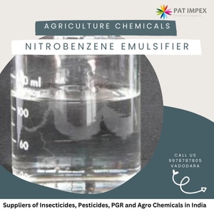 Nitro Benzene Nitro Benzene Emulsifier.EmulsifierEmulsifier NitrobenzeneIt is most suitable for formulating nitrobenzene based bio stimulants. These emulsifiers simply mixed with nitro-benzene to get required water dispersible formulation. You can add other harmones, enzymes, growth promotors as required .