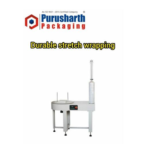 A stretch machine, also known as a stretch wrapper or stretch film machine, is used to wrap products or pallets with stretch film to secure and protect them during storage and transportation. Here’s a detailed description of its features and functionality: