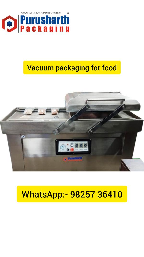 A vacuum packaging machine is a device designed to remove air from a package and seal it tightly to preserve the contents. 
