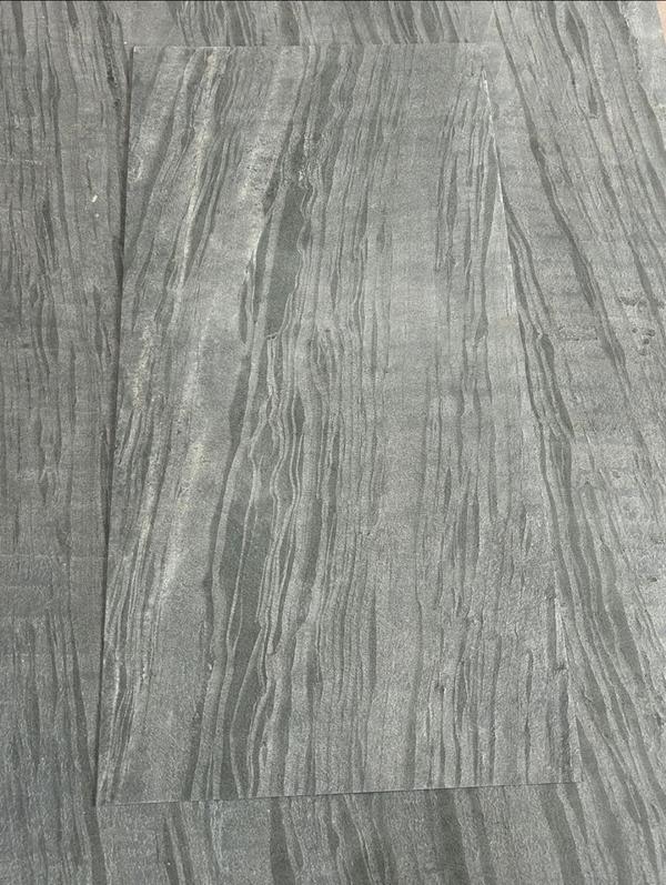 Flexible Stone Veneer product made by chemically extracting actual natural stone layer of Slate, Quartzite, Limestone, Sandstone, Granite & Marble into a thin stone layer bonded to a FIBRE GLASS backing with the help of strong glue producing a thin flexible sheet of stone veneer. Our FLEXIBLE THIN STONE VENEER can be applied to any solid substrate like Wood, PDF, Honeycomb, Concrete, Metal, Plywood, Board, Cabinet, Furniture, any kind of wall application, Decorative walls.Sizes Available: 122x61cm, 244x122cmCustom Size: 30x30cm to 305x122cm  